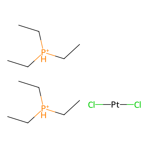 Dichloroplatinum;bis(triethylphosphanium) structure