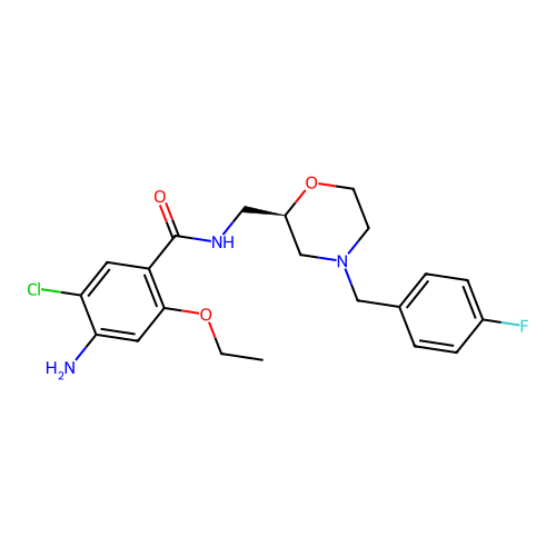 Mosapride, (R)- structure