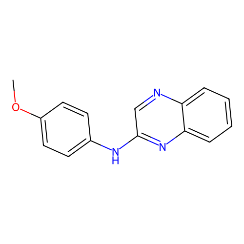 N-(4-methoxyphenyl)quinoxalin-2-amine structure