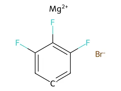 Magnesium bromide 3,4,5-trifluorobenzen-1-ide (1/1/1) structure