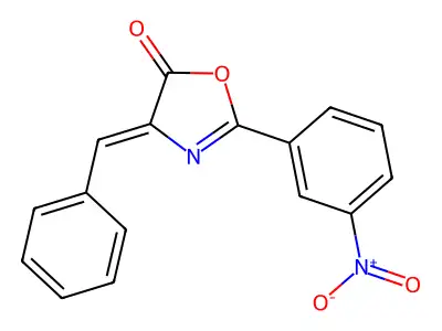4-Benzylidene-2-(3-nitrophenyl)-1,3-oxazol-5-one structure