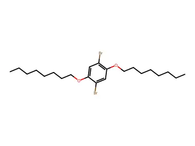 1,4-Dibromo-2,5-bis(octyloxy)benzene structure