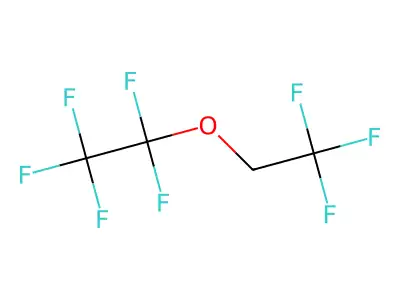 Pentafluoroethyl 2,2,2-trifluoroethyl ether structure