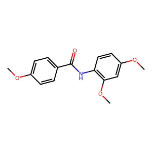 N-(2,4-二甲氧基苯基)-4-甲氧基苯甲酰胺 structure