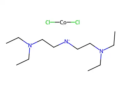 Cobalt,1,7,7-tetraethyldiethylenetriamine)- structure