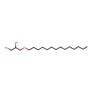 3-(Tetradecyloxy)-1,2-propanediol structure