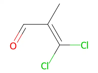 2-Propenal, 3,3-dichloro-2-methyl- structure