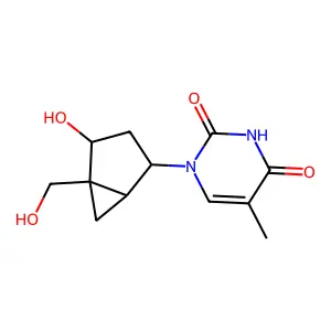 (North)-methanocarbathymidine structure