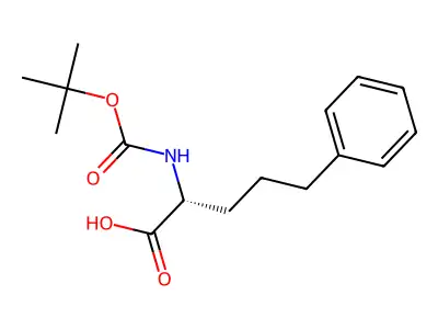 2-[(Tert-butoxycarbonyl)amino]-5-phenylpentanoic acid structure