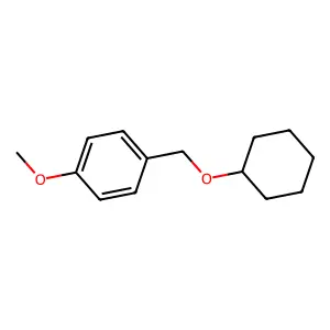 Benzene, 1-[(cyclohexyloxy)methyl]-4-methoxy- structure