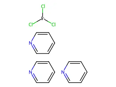 (OC-6-22)-Trichlorotris(pyridine)iridium structure