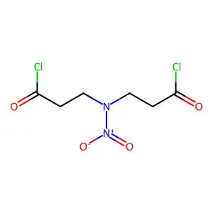 3,3'-(硝基亚氨基)双(丙酰氯) structure