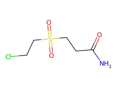 3-(2-Chloroethanesulfonyl)propanamide structure