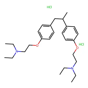 2,2'''-(Propylenebis(p-phenyleneoxy))bis(triethylamine) dihydrochloride structure