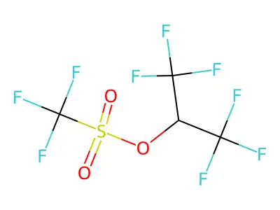 1,1,1,3,3,3-Hexafluoroisopropyl Trifluoromethanesulfonate structure
