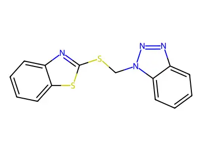 1-[(1,3-Benzothiazol-2-ylsulfanyl)methyl]-1H-1,2,3-benzotriazole structure