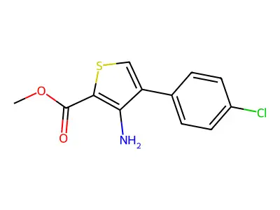 Methyl 3-amino-4-(4-chlorophenyl)thiophene-2-carboxylate structure