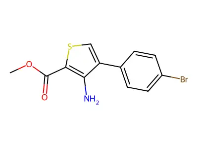 Methyl 3-amino-4-(4-bromophenyl)thiophene-2-carboxylate structure