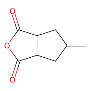 5-Methylene-tetrahydro-cyclopenta[c]furan-1,3-dione structure