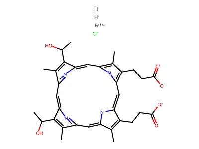 Hematohemin IX structure