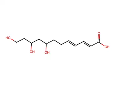 8,10,12-三羟基十二碳-2,4-二烯酸 structure
