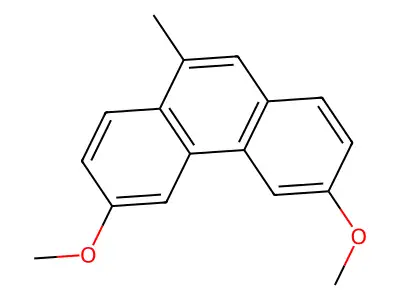 3,6-Dimethoxy-9-methylphenanthrene structure