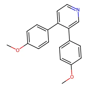 3,4-Bis(4-methoxyphenyl)pyridine structure