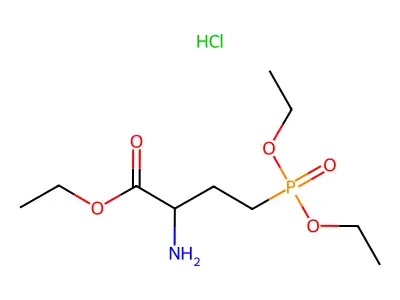 (4-Diethoxyphosphoryl-1-ethoxy-1-oxobutan-2-yl)azanium;chloride structure
