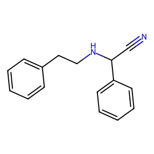2-(Phenethylamino)-2-phenyl-acetonitrile structure