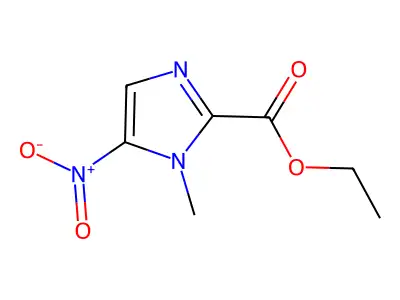 Ethyl 1-methyl-5-nitro-1H-imidazole-2-carboxylate structure