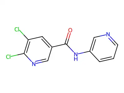 5,6-Dichloro-N-(pyridin-3-YL)pyridine-3-carboxamide structure