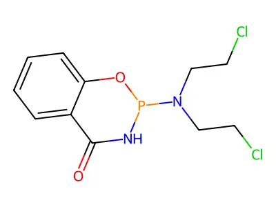 4H-1,3,2-Benzoxazaphosphorin-4-one, 2,3-dihydro-2-(bis(2-chloroethyl)amino)- structure