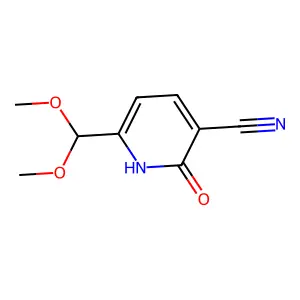 6-(Dimethoxymethyl)-2-oxo-1,2-dihydropyridine-3-carbonitrile structure
