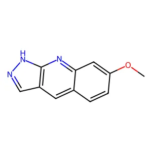 7-methoxy-1H-pyrazolo[3,4-b]quinoline structure