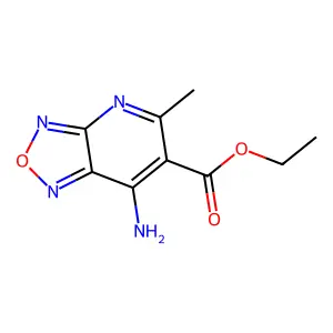 Ethyl 7-amino-5-methyl-[1,2,5]oxadiazolo[3,4-b]pyridine-6-carboxylate structure