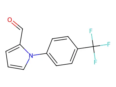 1-[4-(trifluoromethyl)phenyl]-1H-pyrrole-2-carbaldehyde structure