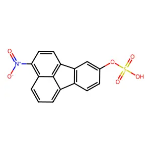 3-硝基荧蒽-9-硫酸酯 structure