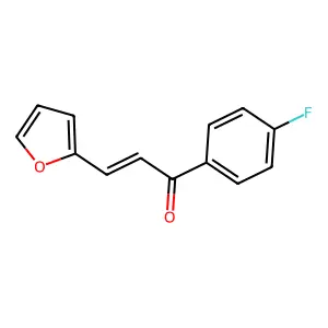 Acrylophenone, 4'-fluoro-3-(2-furyl)- structure