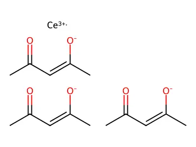 乙酰丙酮铈 structure