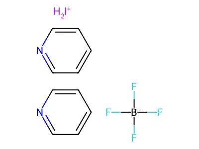 四氟硼酸二吡啶碘鎓 structure