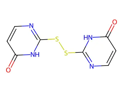 4-Pyrimidinol, 2,2'-dithiobis- structure