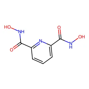 2,6-吡啶二甲酰异羟肟酸 structure