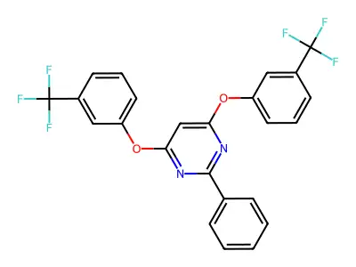 2-Phenyl-4,6-bis[3-(trifluoromethyl)phenoxy]pyrimidine structure
