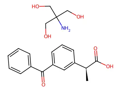 Dexketoprofen trometamol structure