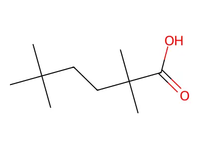 2,2,5,5-四甲基己酸 structure