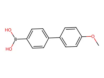 (4'-Methoxy(1,1'-biphenyl)-4-yl)boronic acid structure