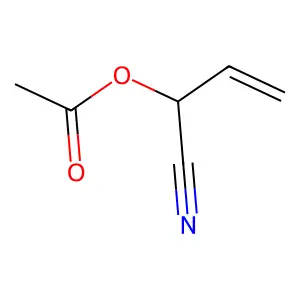 2-(乙酰氧基)-3-丁烯腈 structure