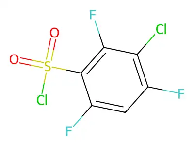 3-Chloro-2,4,6-trifluorobenzenesulfonyl chloride structure
