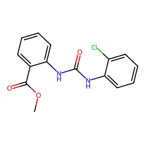 Methyl 2-{[(2-chlorophenyl)carbamoyl]amino}benzoate structure