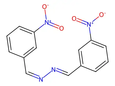 3-Nitrobenzaldehyde azine structure